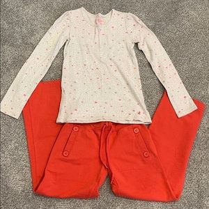 Old Navy Girls Long Sleeve Top & Pant Outfit